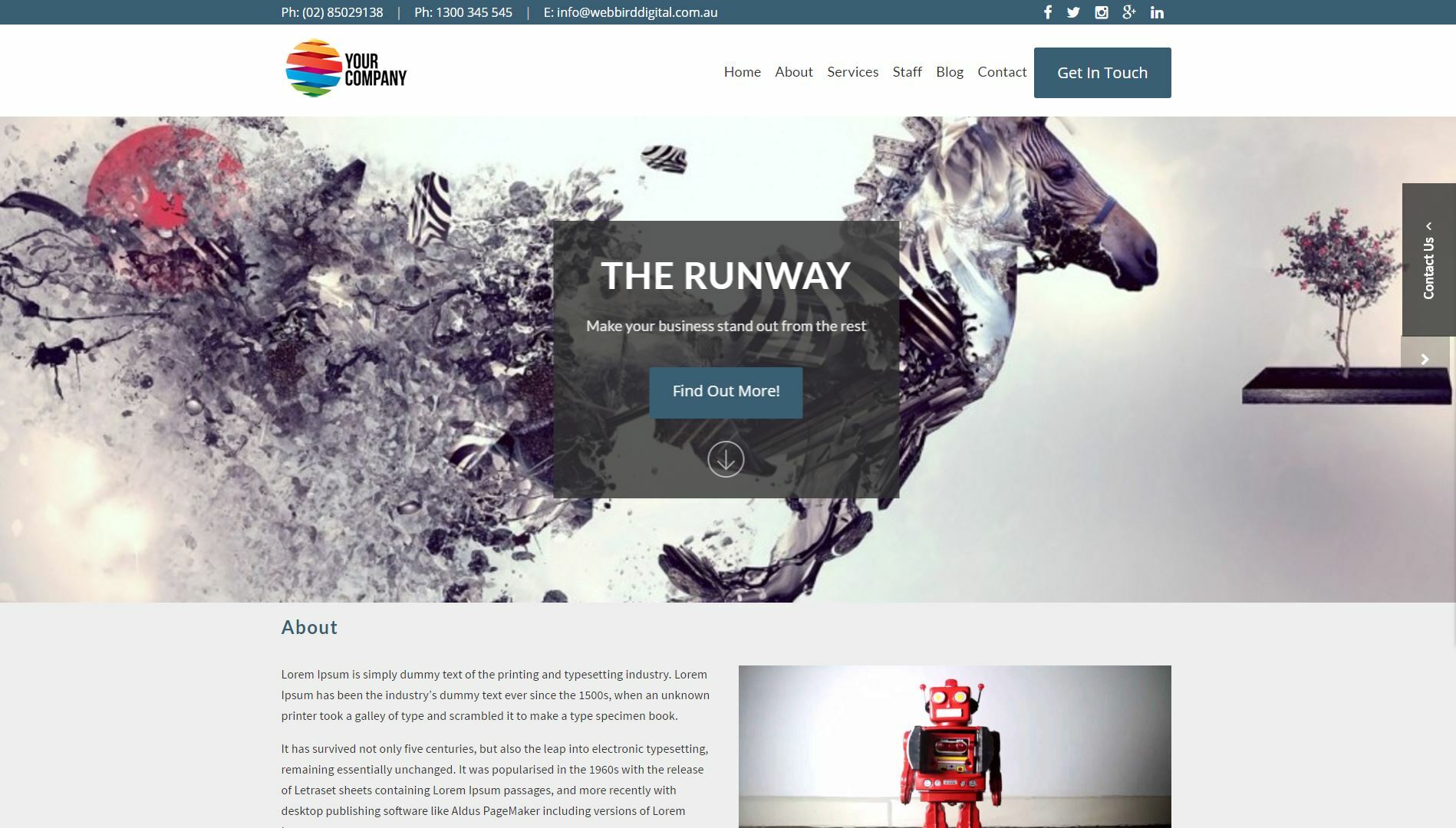 The Runway Demo - Web Bird Digital - Web Design Agency
