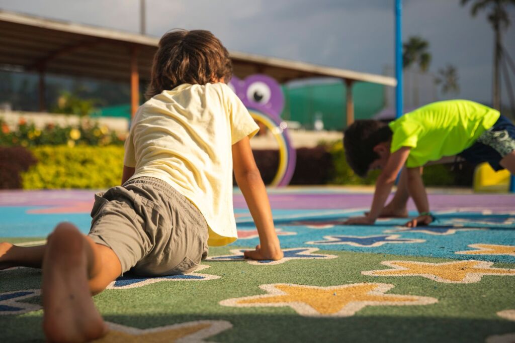 Club Website Design Showing Kids Facilities